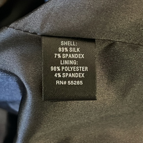 8 Express Silk Two Toned Ruched Sleeveless Peach Pink Gray Satin Mini‎ Dress - Picture 2 of 12